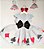 Vestido Infantil Alice no Pais das Maravilhas Luxo Cartas - Imagem 2