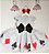 Vestido Infantil Alice no Pais das Maravilhas Luxo Cartas - Imagem 6