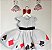 Vestido Infantil Alice no Pais das Maravilhas Luxo Cartas - Imagem 3