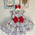 Vestido Infantil Alice no Pais das Maravilhas Luxo Faixa Vermelha - Imagem 4