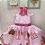 Vestido Infantil Luxo Rosa Bailarina Brinquedos - Imagem 3