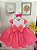 Vestido Infantil Barbie Neon Super Luxo - Imagem 4
