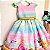 Vestido Infantil Barbie Sereia Colorido Luxo - Imagem 3