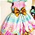 Vestido Infantil Barbie Sereia Colorido Luxo - Imagem 6
