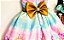 Vestido Infantil Barbie Sereia Colorido Luxo - Imagem 4