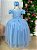 Vestido Azul Bebe Casamento Daminhas Longo Gabriela - Imagem 6