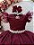 Vestido Infantil Juvenil Marsala Formatura Tule Glitter - Imagem 2