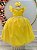Vestido Infantil Juvenil Amarelo Formatura Tule Glitter - Imagem 1