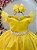 Vestido Infantil Juvenil Amarelo Formatura Tule Glitter - Imagem 2