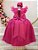 Vestido Infantil Juvenil Pink Formatura Tule Glitter - Imagem 3