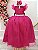 Vestido Infantil Juvenil Pink Formatura Tule Glitter - Imagem 1