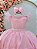 Vestido Infantil Juvenil Rosa Formatura Tule Glitter - Imagem 2