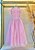 Vestido Infantil Juvenil Rosa Formatura Tule Glitter - Imagem 4