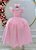 Vestido Infantil Juvenil Rosa Formatura Tule Glitter - Imagem 1
