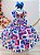 Vestido Infantil Colorido Lilo Stitch e Angel Festas - Imagem 3