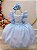 Vestido Infantil Azul Princesas Frozen Anna e Elsa Festas - Imagem 4