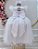 Vestido Infantil Longo Branco Daminhas de Honra Glitter - Imagem 3