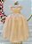 Vestido Infantil Longo Dourado Daminhas de Honra Glitter - Imagem 6