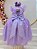 Vestido Infantil Longo Lilás Daminhas de Honra Glitter - Imagem 4