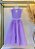 Vestido Infantil Longo Lilás Daminhas de Honra Glitter - Imagem 5