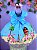 Vestido Infantil Moana na Praia Azul Festas - Imagem 4