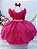 Vestido Infantil Pink Saia Tule e Glitter Daminhas - Imagem 7
