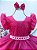 Vestido Infantil Pink Saia Tule e Glitter Daminhas - Imagem 2