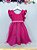 Vestido Infantil Pink Saia Tule e Glitter Daminhas - Imagem 5