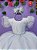 Vestido Infantil Branco Com Glitter Daminhas Festas - Imagem 8