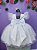 Vestido Infantil Branco Com Glitter Daminhas Festas - Imagem 4