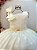 Vestido Infantil Longo Marfim Off Busto Renda Festas Daminhas - Imagem 2