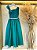 Vestido Infantil Longo Verde Busto Renda Festas Daminhas - Imagem 5