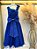 Vestido Infantil Longo Azul Royal Busto Renda Festas Daminhas - Imagem 6