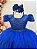 Vestido Infantil Azul Royal Damas Strass Luxo - Imagem 2