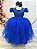 Vestido Infantil Azul Royal Damas Strass Luxo - Imagem 1