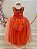 Vestido Infantil Damas de Honra Longo Terracota Strass Pérolas - Imagem 4