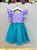 Vestido Infantil Princesa Sereia Ariel Lilás Festas - Imagem 5