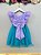 Vestido Infantil Princesa Sereia Ariel Lilás Festas - Imagem 6