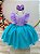 Vestido Infantil Princesa Sereia Ariel Lilás Festas - Imagem 1