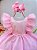 Vestido Infantil Rosa Princesa Aurora Bela Adormecida Festas - Imagem 2