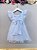 Vestido Infantil Branco Strass Luxo Festas Luxo - Imagem 6