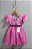 Vestido Infantil Rosa Minnie Saia Glitter Festas - Imagem 5