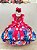 Vestido Infantil Lilo Stitch e Angel Pink Colorido Festas - Imagem 4