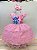 Vestido Infantil Rosa Claro Lilo Stitch e Angel Festas - Imagem 1