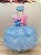 Vestido Infantil Azul Claro Lilo Stitch e Angel Festas - Imagem 1