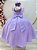 Vestido Infantil Longo Lilás Luxo Formaturas Daminhas - Imagem 4