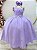 Vestido Infantil Longo Lilás Luxo Formaturas Daminhas - Imagem 1