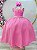 Vestido Infantil Longo Rosa Chiclete Luxo Formaturas Daminhas - Imagem 1