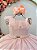 Vestido Infantil Longo Pêssego Luxo Formaturas Daminhas - Imagem 2