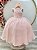 Vestido Infantil Longo Pêssego Luxo Formaturas Daminhas - Imagem 6